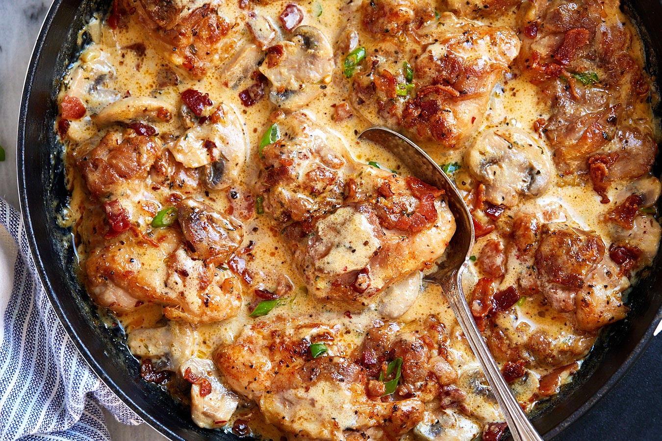 Creamy mushroom chicken